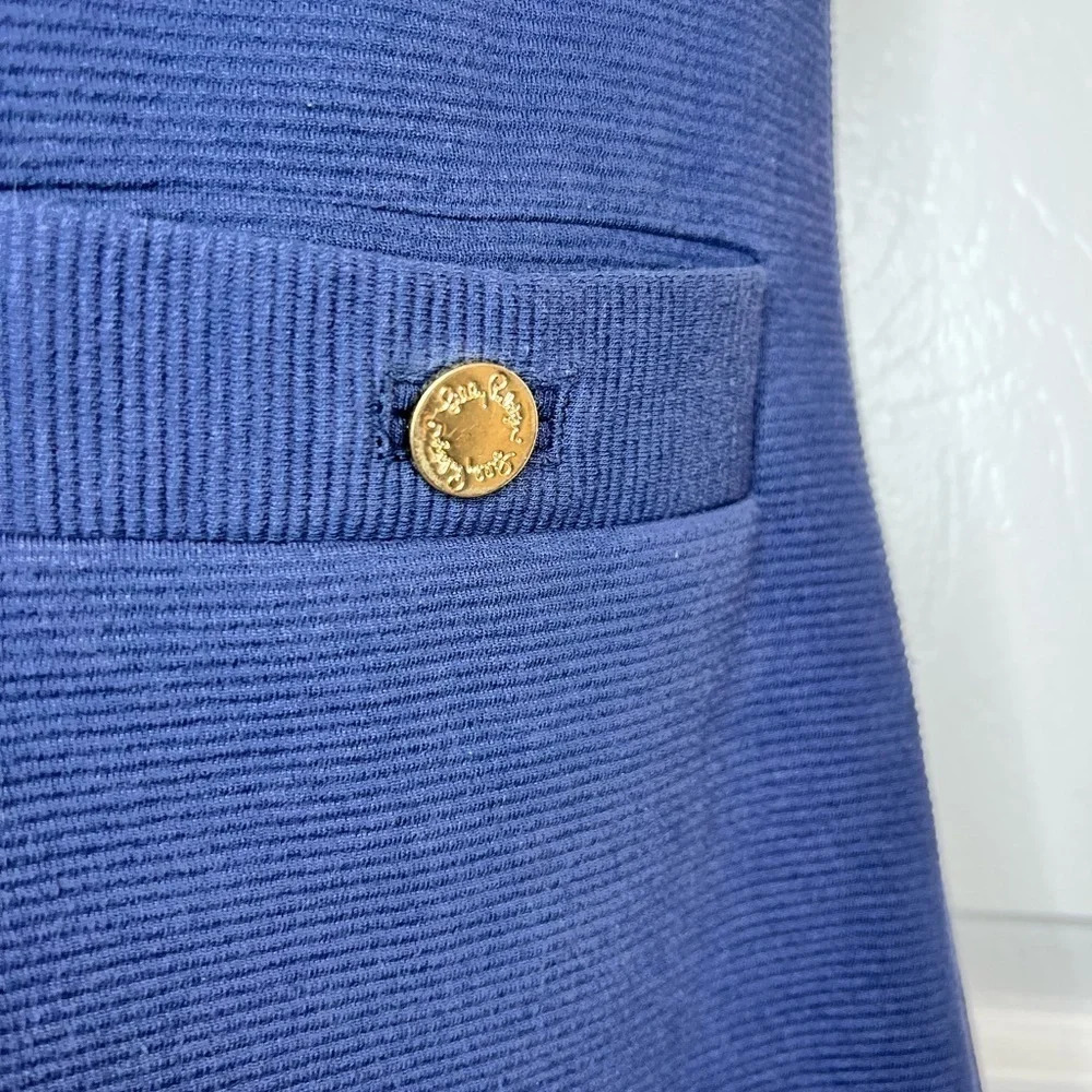 Lilly Pulitzer Layton Navy Shift Ribbed Knit Dress - Picture 6 of 12